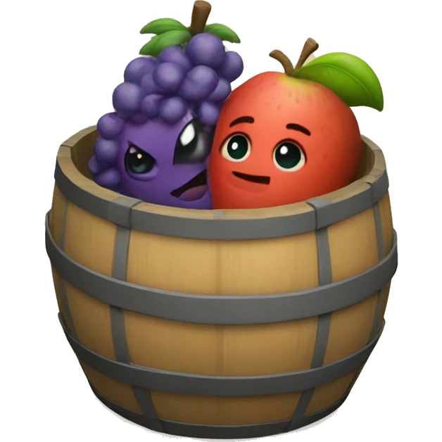 Hugs fruit barrel emoji