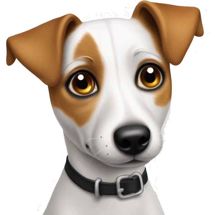 Jack Russell dog with pleading eyes emoji
