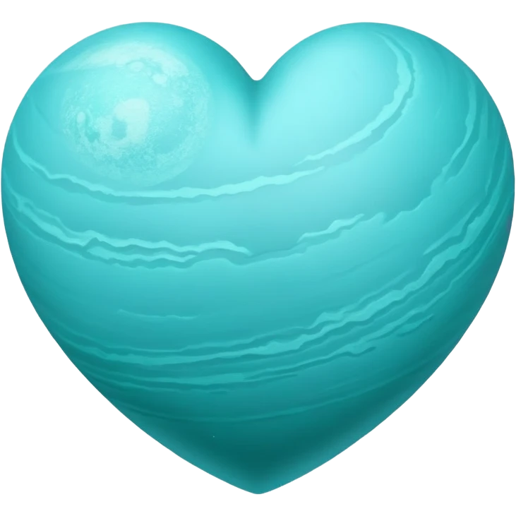heart shape uranus space planet emoji