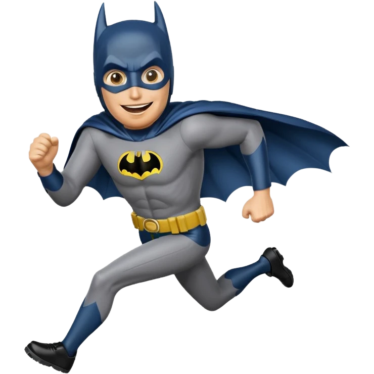Adam West Batman silly run emoji