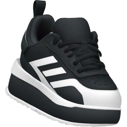 black adidas shoes emoji