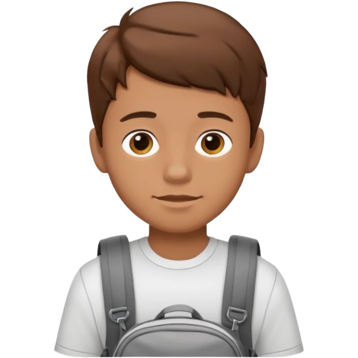 a student boy with the backpack emoji