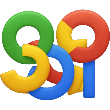 google g logo with red yellow green and blue emoji