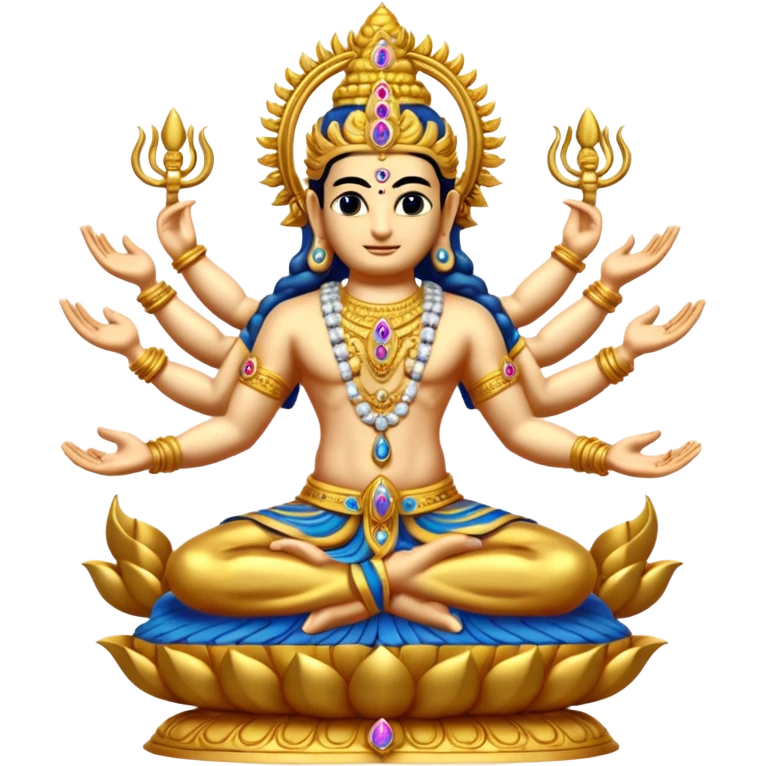 combined form of Bhagwan Vishnu 10 avatars. emoji