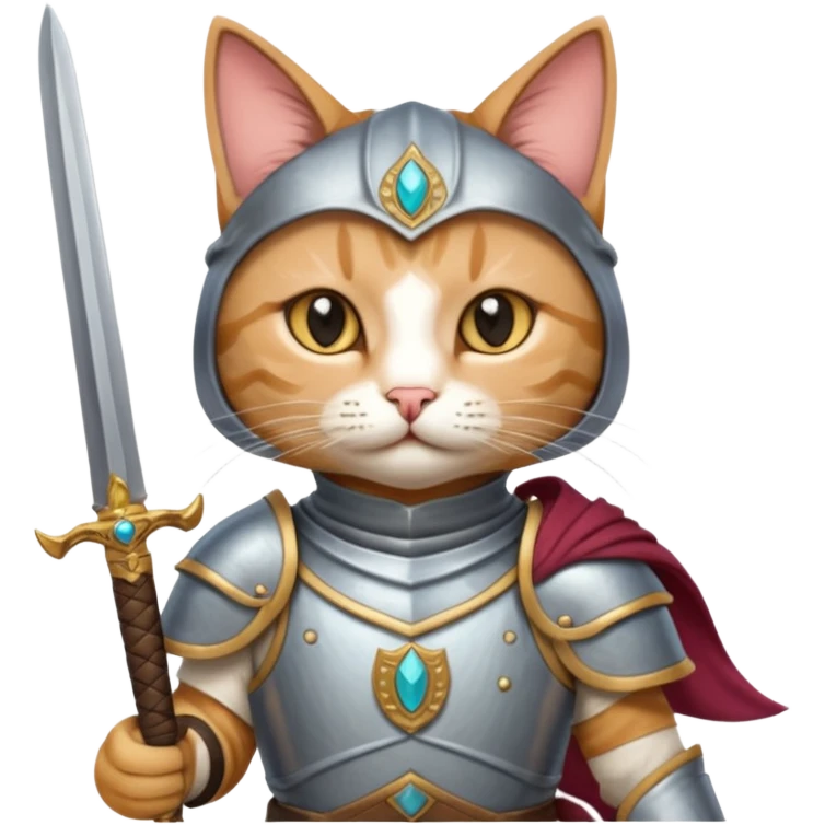 cat arab ancient army with small sword emoji