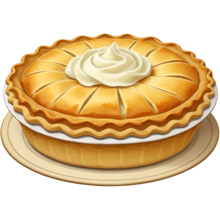 pie with mashed potato emoji