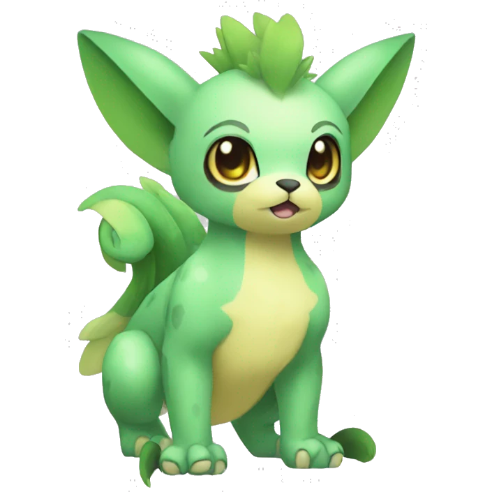 Cute cool animal hybrid Fakemon full body emoji
