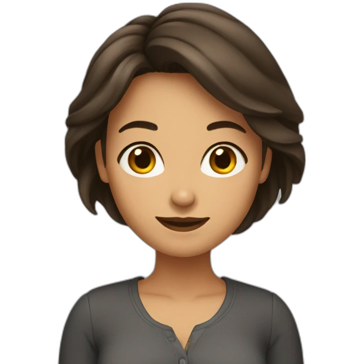 femme-brune-carre emoji