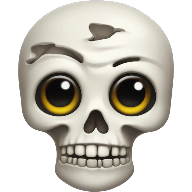 skelet with a tear  emoji