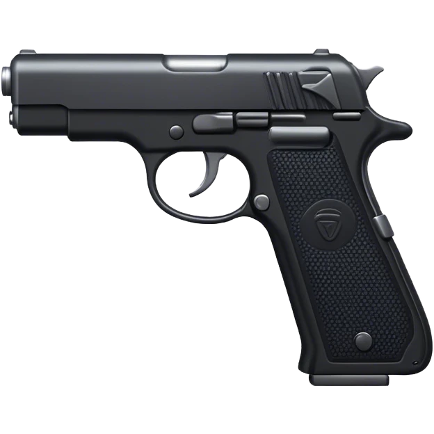 black gun emoji emoji