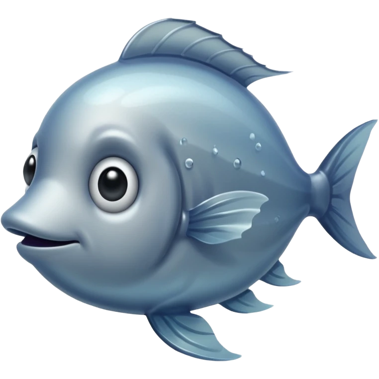a colony of sad fish swimming away emoji