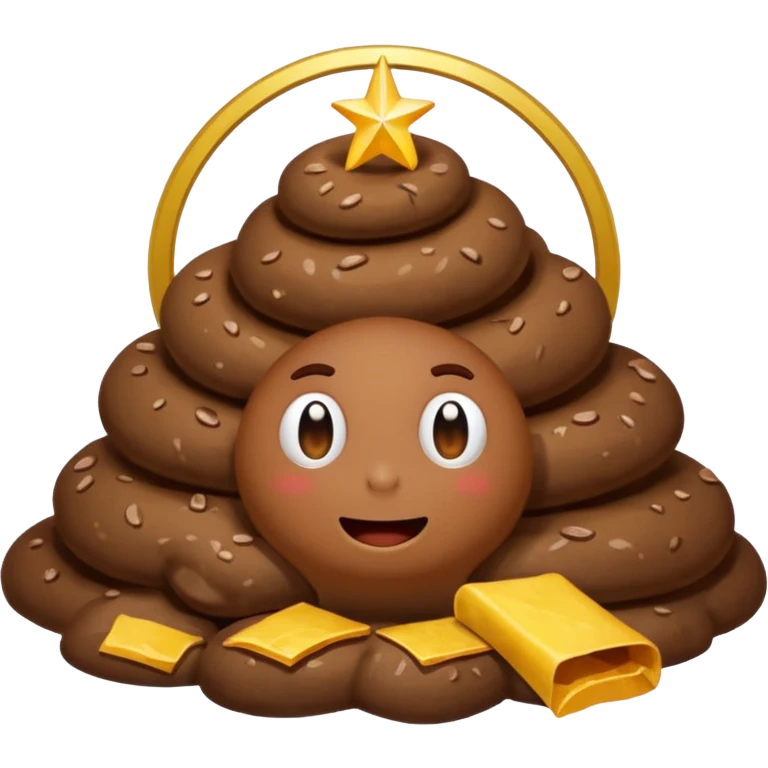 Poop holy emoji