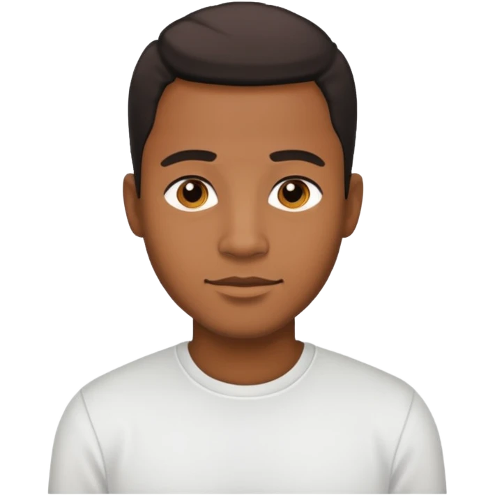 black man thief white shirt emoji