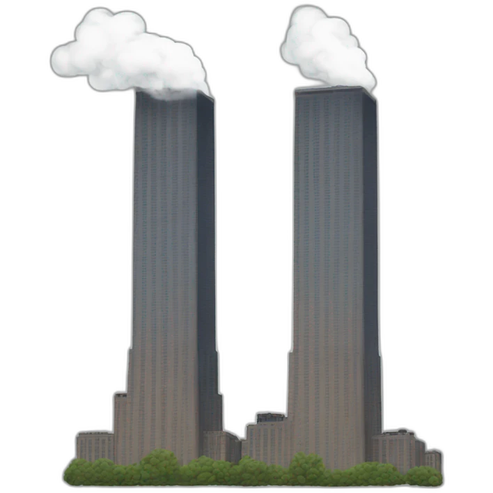 Twin Towers smoke emoji
