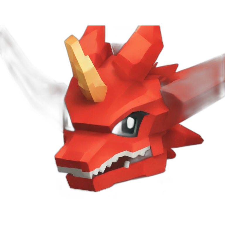Pixelmon Minecraft Head Skin Red dragon emoji
