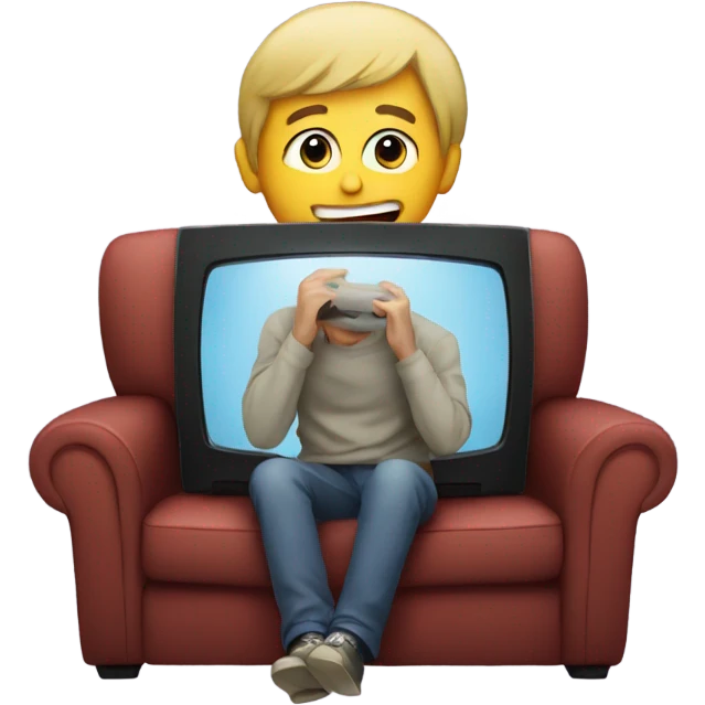 Watching tv emoji