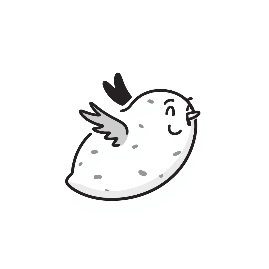 patate volante avec de petites ailes emoji