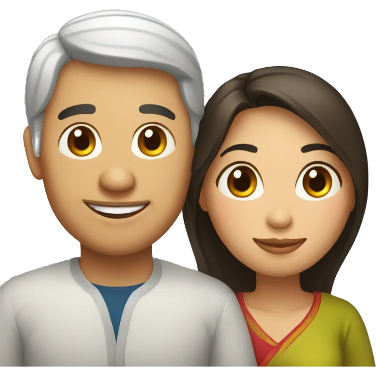 vietnamese man and tunisian woman couple emoji