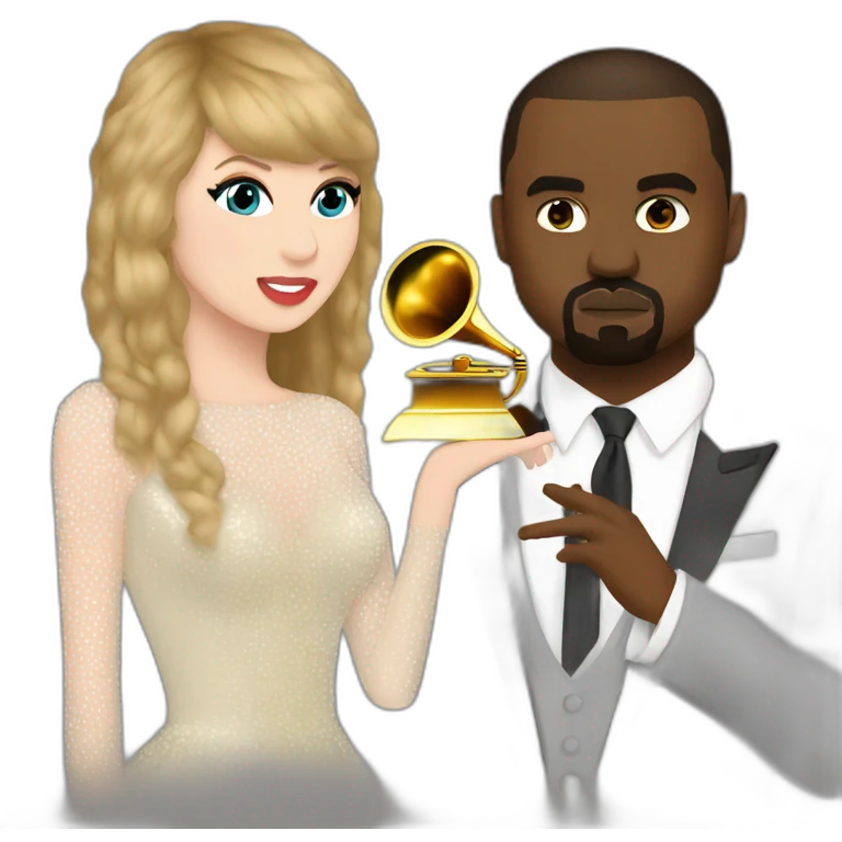 kanye grammys taylor swift emoji