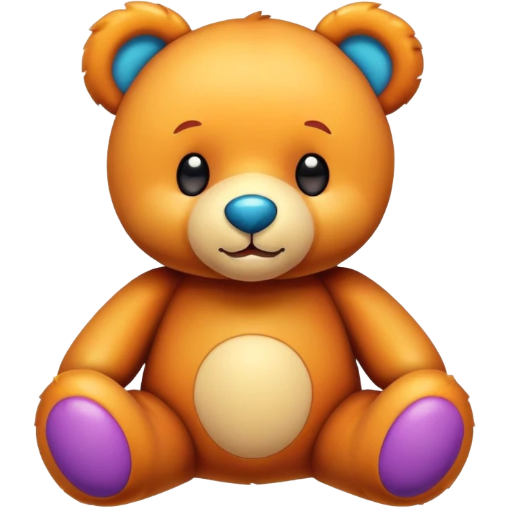 colorful teddy bear toy emoji