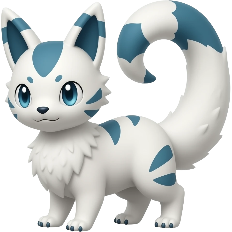 Pastel Salandit-Umbreon-Genet-Noivern-Noibat-Serval-Hybrid (Full body) emoji