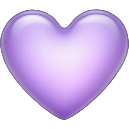 pastel Purple glass heart emoji
