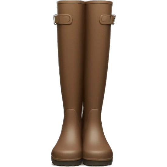  Brown Rain boots  emoji