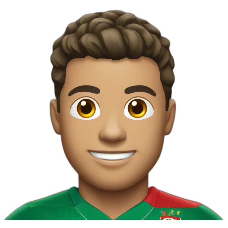 Ronaldo in Portugal jersey emoji