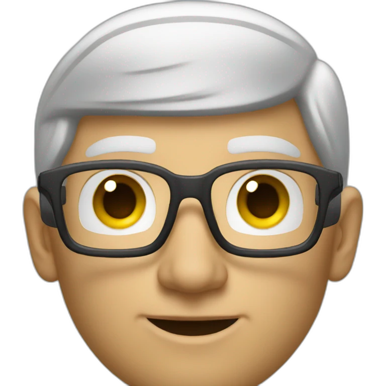 Tim cook taking photo emoji