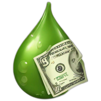À drop money on the table emoji