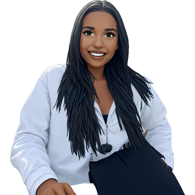 smiling girl outdoors with watercraft emoji