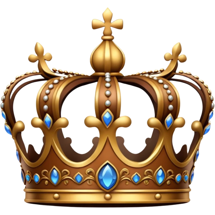 Brown crown emoji