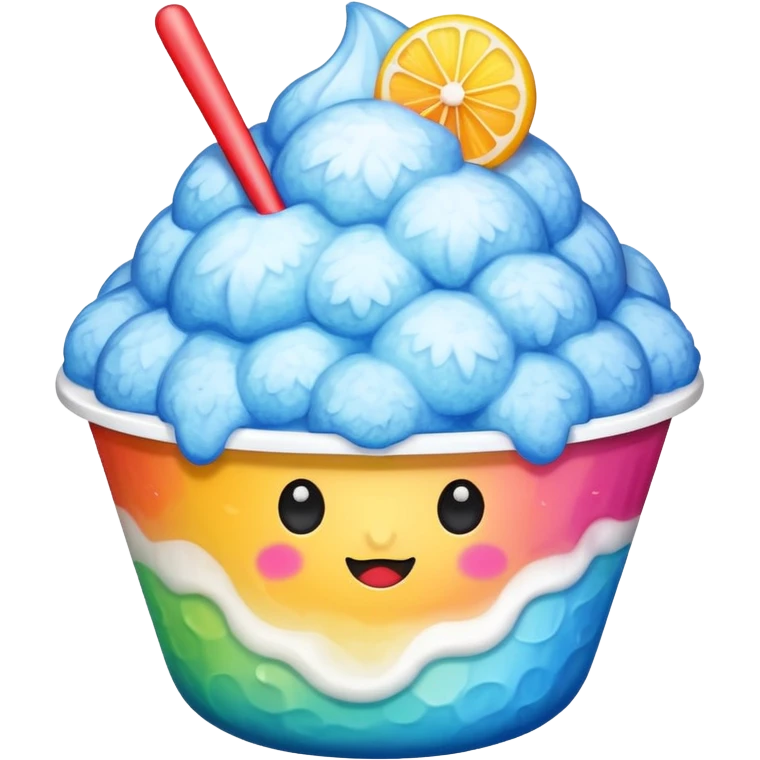 shaved ice
 emoji