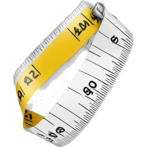 a white measuring tape emoji