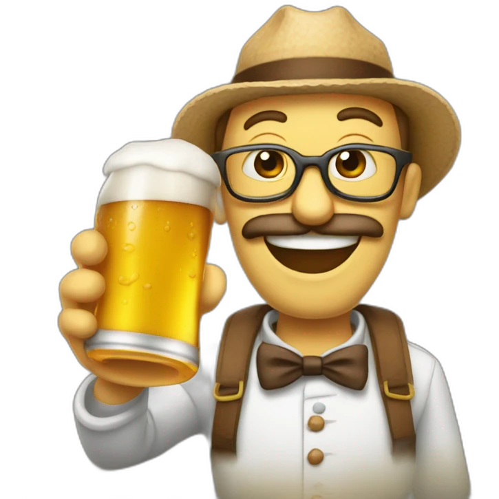 moustique qui boit une biere emoji
