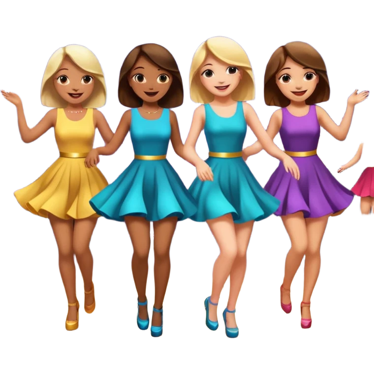 danse boite de nuit filles normales emoji