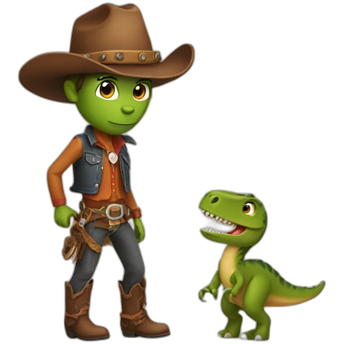 dinosaur cowboy emoji