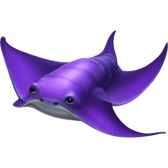 purple Manta ray emoji