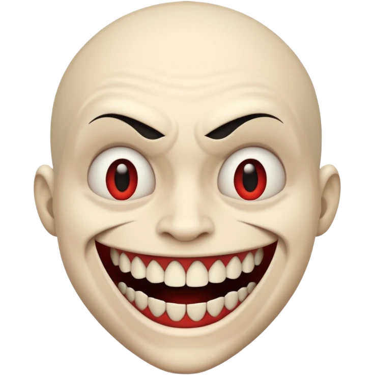 Scary smile  emoji