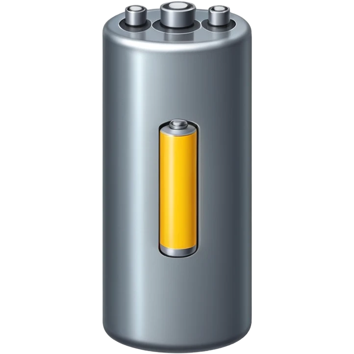 realistic big battery emoji