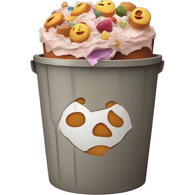 cake in the trash emoji