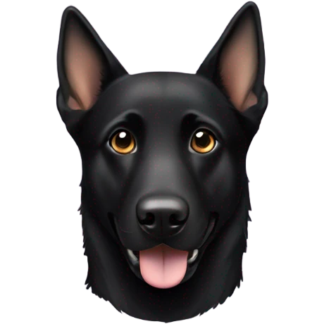 Black lab German shepherd dog emoji