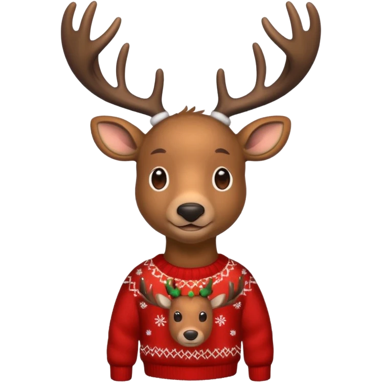 christmas deer emoji