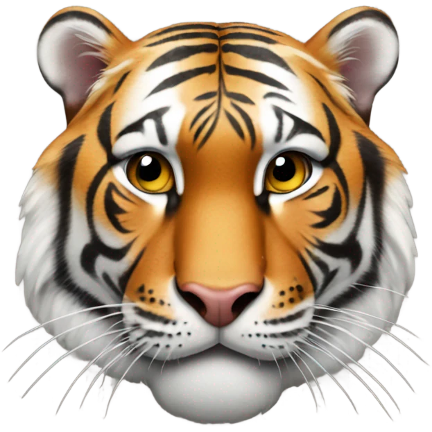 Bengal tiger crossing its fingers emoji