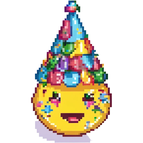 party emoji, fun, party hat, confetti emoji