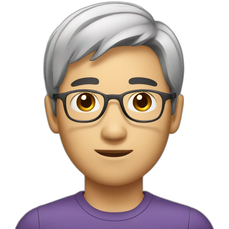 short hair Asian clerk emoji
