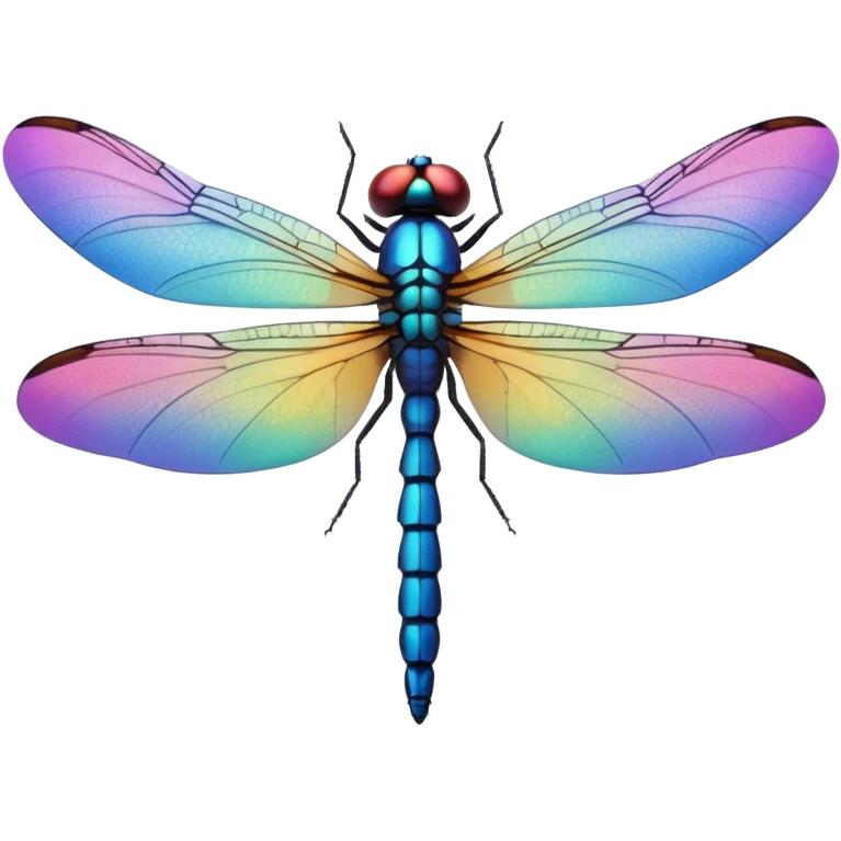 Peaceful Dragonfly color  emoji