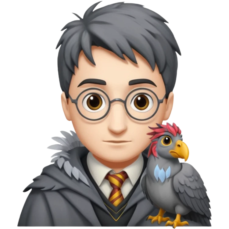 buckbeak and harry potter emoji