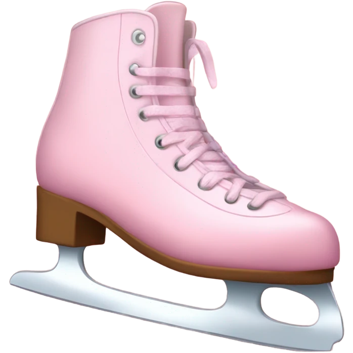 pastel pink ice skates emoji