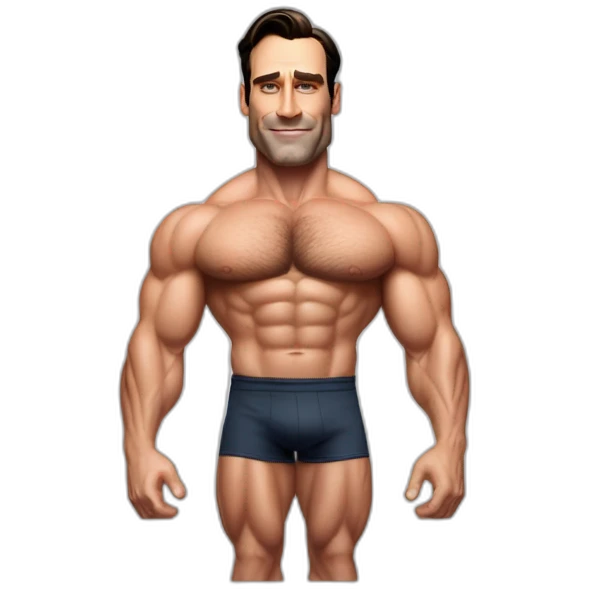 Jon-Hamm-gigant-bodybuilder emoji